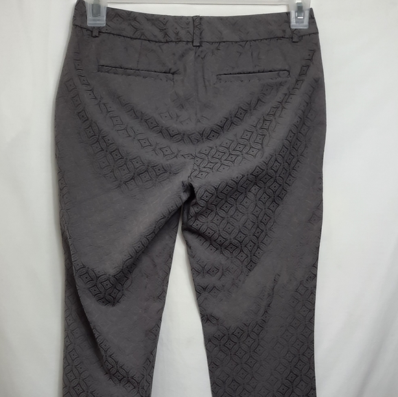 Cynthia Rowley Pants Women Size 2 Gray Tapered Zipper Leg Pockets - Picture 4 of 8